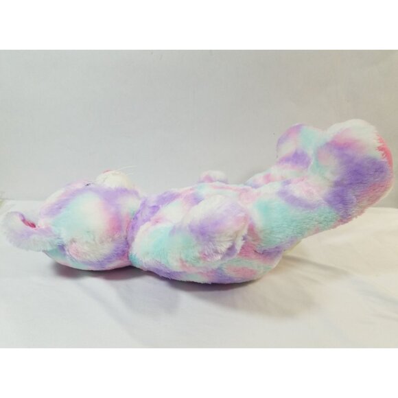 Build A Bear Plush Pastel Swirl Tie Dye Kitty Cat Pink Purple Blue BABW #1 - Picture 6 of 10